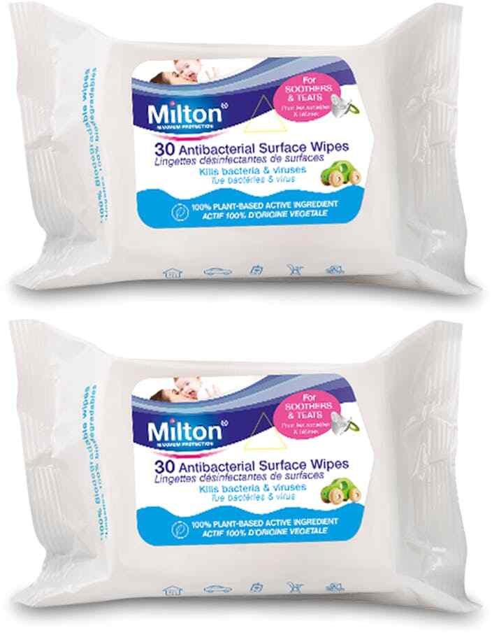 3 X Milton Antibacterial Surface Wipes 30 Wipes, Baby Care/Nappy Changing - Image 6