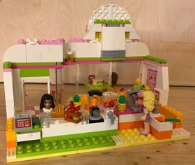 Lego Friends Heartlake Juice Bar 41035 - 100% complete! w/bonus extra minifig