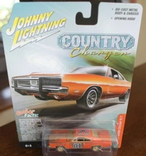 JOHNNY LIGHTNING Dukes of Hazzard 1969 DODGE CHARGER GENERAL LEE 1/64 IN PACKAGE