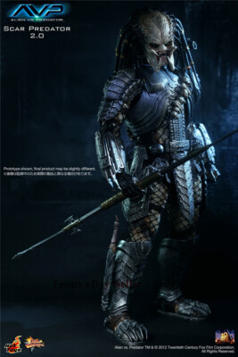 未開封ホットトイズ MMS１９０プレデター　ＡＶＰ 1/6　エイリアン HOTTOYS HT 1/6 MMS190 New Alien VS Scar Predator Action