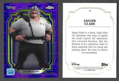 Topps Chrome Disney 2024 #45 Jaeger Clade Strange World Purple Green Pulsar /150