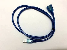 Blue 3ft 1M USB 2.0 A Male to A Female Extension Extender Cable Free shipping