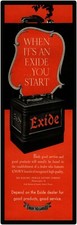 Exide Batteries Marquee Style New Metal Sign: 6" x 18"      "Buy To Last"