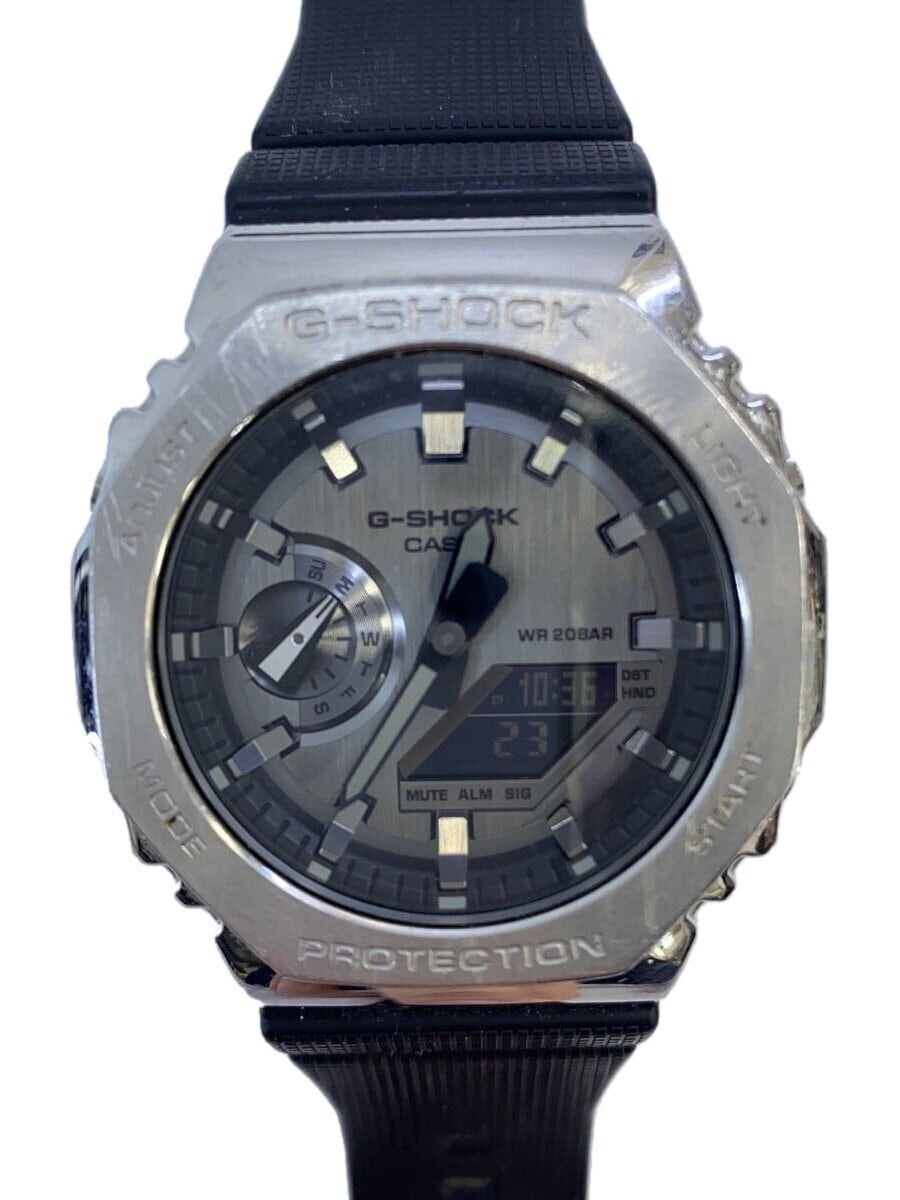 CASIO G-SHOCK GM-2100-1AJF Silver/Black Resin Quartz Digital CASIO G-SHOCK GM-2100-1AJF Silver/Black Resin Quartz Digital