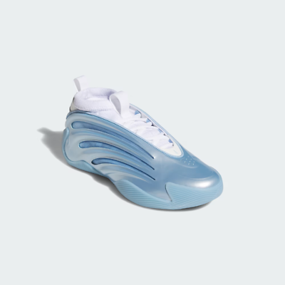JH6482 adidas Harden Vol.9 Glow Blue Cloud White Core Black (Men's