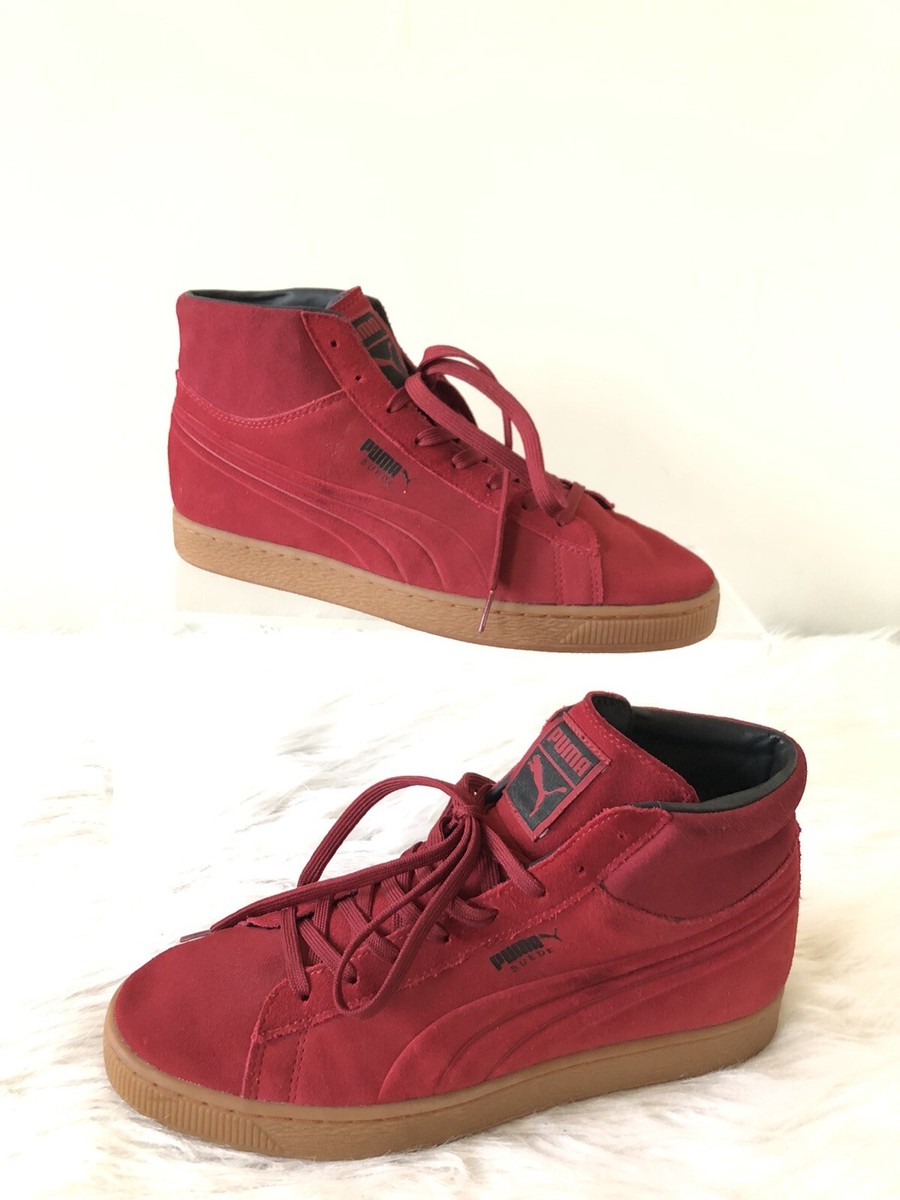 Puma Suede Mid Emboss, Style 360802 03, Rio Red Gum, US Size
