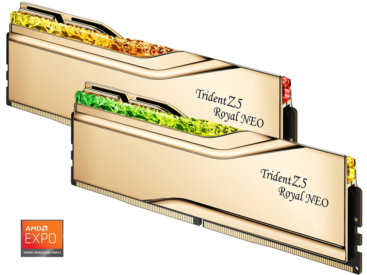 メモリー G.SKILL Trident Z5 DDR5 96GB (48GB x 2) G.SKILL Trident Z5 RGB Series 96GB (2 x 48GB) 288-Pin PC RAM