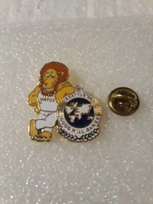 Vintage 1990 Goodwill Games Unitus Mascot Enamel Lapel/Hat Pin