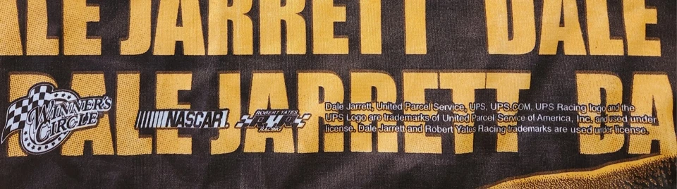 Bandera De Colección Dale Jarrett #88 UPS Nascar Hecha en EE. UU. Marrón/Amarillo Carreras Nascar Bandera Foto 4 de 4