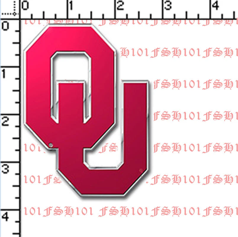 New NCAA Oklahoma Sooners Car Truck Aluminum Color 3-D Sticker Decal Emblem - Image 2 of 3