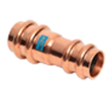 Mueller RP01019 ACR Press Copper Coupling, 1/2 x 3/8 OD (P x P) Reducing