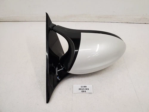 ✅ 08-13 OEM BMW E92 E93 M3 Driver Side Heated Folding Mirror Assembly White A96