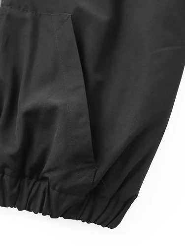 Niepce Men's Techwear Streetwear Hooded Jacket Black Windbreaker Zip Up Coat image 21