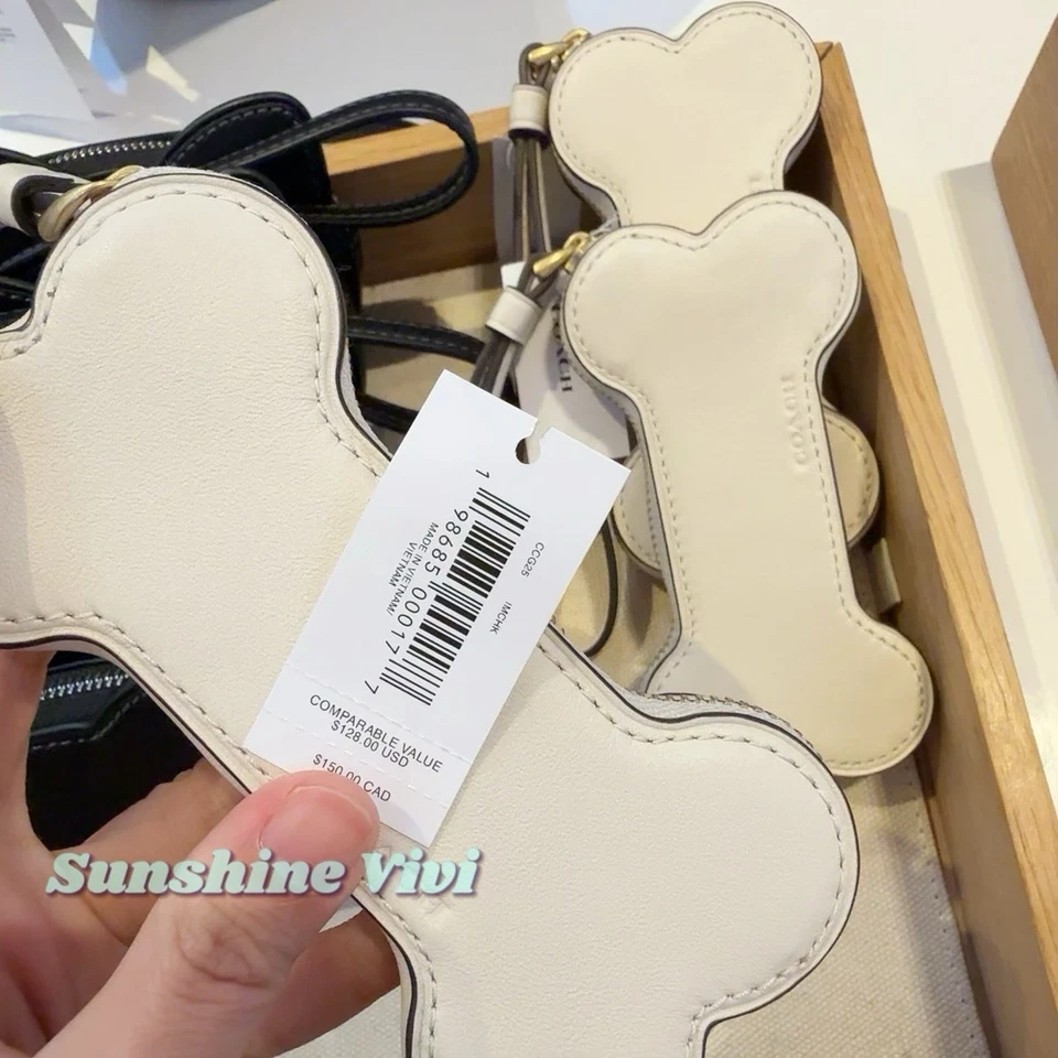 Новый с Ярлыками тренер 2025 Хэллоуин кости монета чехол сумочки кожи золото/мел CCG25 - Изображение 3 из 4