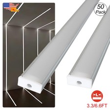 Aluminum U Channel Led Dissuser Track With Frosted Cover For Led Strip Lights