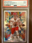 2024 Panini Mosaic Stained Glass Patrick Mahomes II PSA 9 CHIEFS