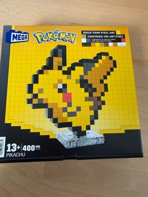 Pokémon Pikachu MEGA Bausatz Pixel Art | 400 Teile | Mattel Bauset NEU   