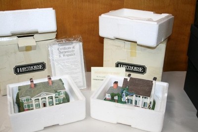 2 Ltd Ed Hawthorne Village Gone With the Wind Houses Tara & Twelve Oaks NIB Mint