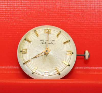 Vintage Wittnauer Men's Automatic Watch Movement Parts Runs 17j Swiss