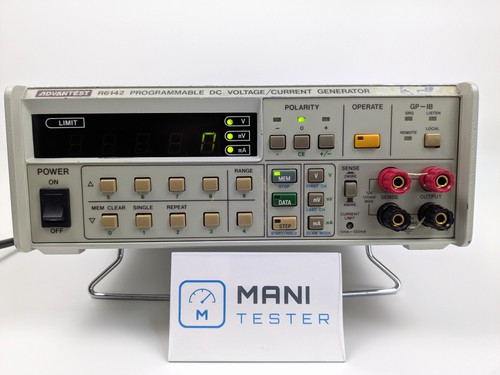 ADVANTEST R6142 Programmable DC Voltage Current Generator Source GPIB Tested