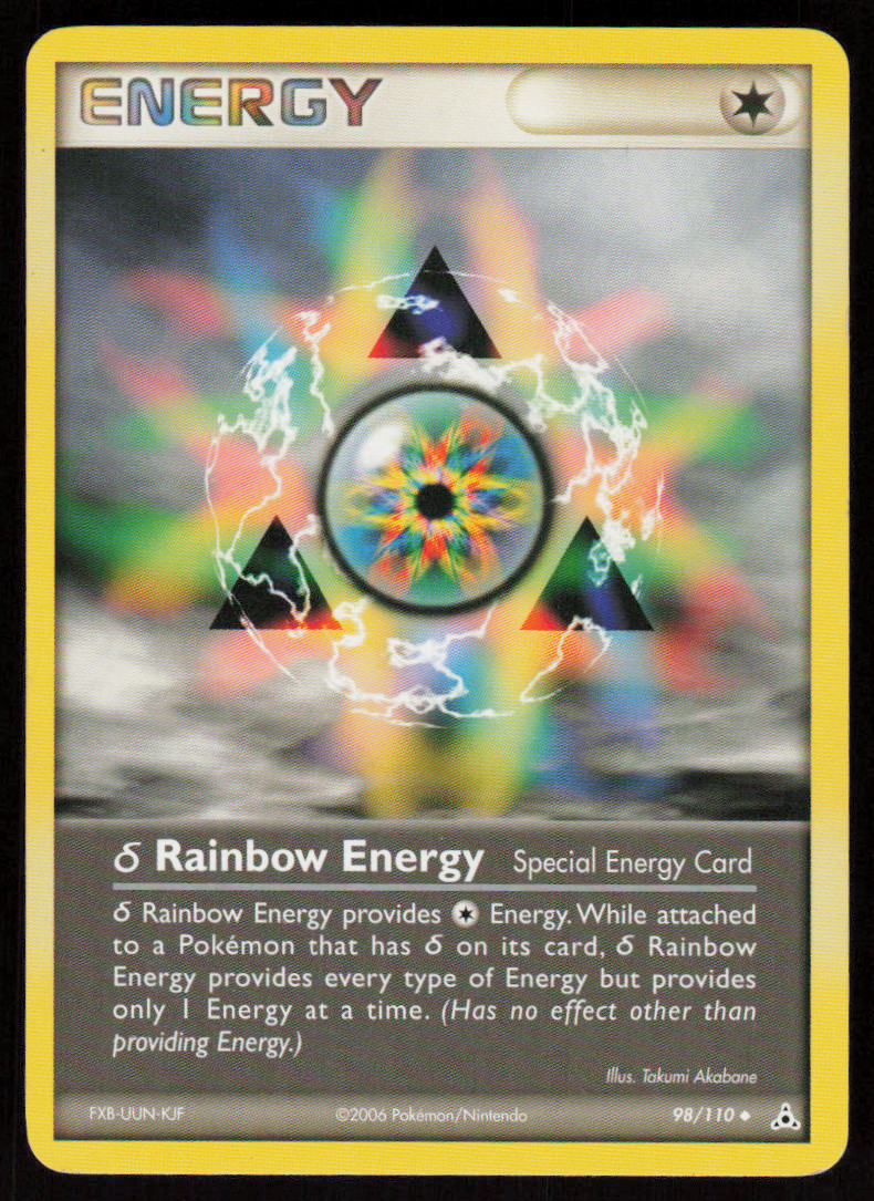 Rainbow Energy 98/110 Uncommon Holon Phantoms Pokemon LP