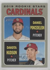 2019 Topps Heritage Rookie Stars Daniel Ponce de Leon Dakota Hudson #96 0b3