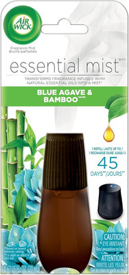 Air Wick Essential Mist Refill, 1 Ct, Blue Agave and Bamboo, Essential Oils Diff