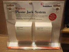 RadioShack Wireless Phone Jack System 43-160 Base & Extension Unit Plug it in!