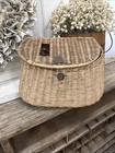 Vtg Wicker Fishing Creel No Latch Or Handle Rustic Lodge Look-Great Patina As Is