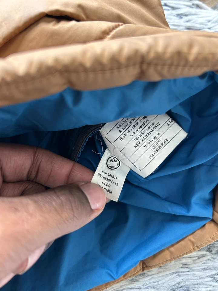 Patagonia Kids Coat Medium Brown Pine Grove Puffer Jacket Quilted Insulated - Image 4 of 4