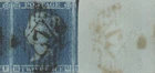 SG14 2d Blue Plate 3 'HG'. Four Margins, Two HUGE. Fine Used.