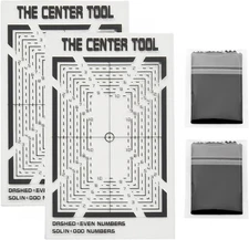 Card Grading Centering Tool Kit - with Cleaning Cloth - Precision Card Center To