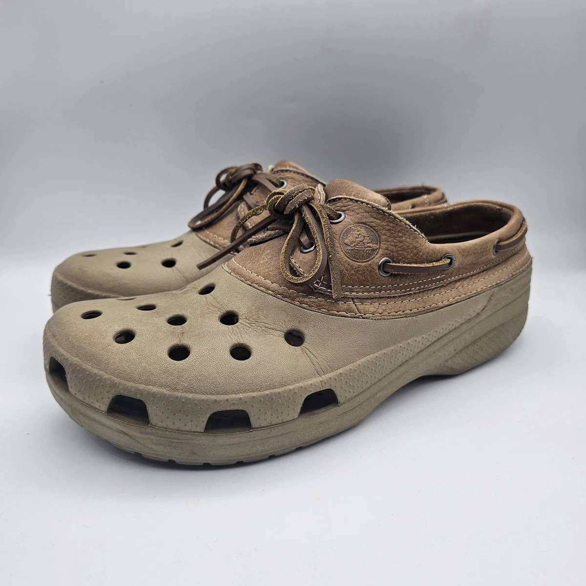 New NWT Mens Crocs Classic Lined Slip On Clogs Mules Sandals Shoes Size 12 M AL0698s.jpg main image 3