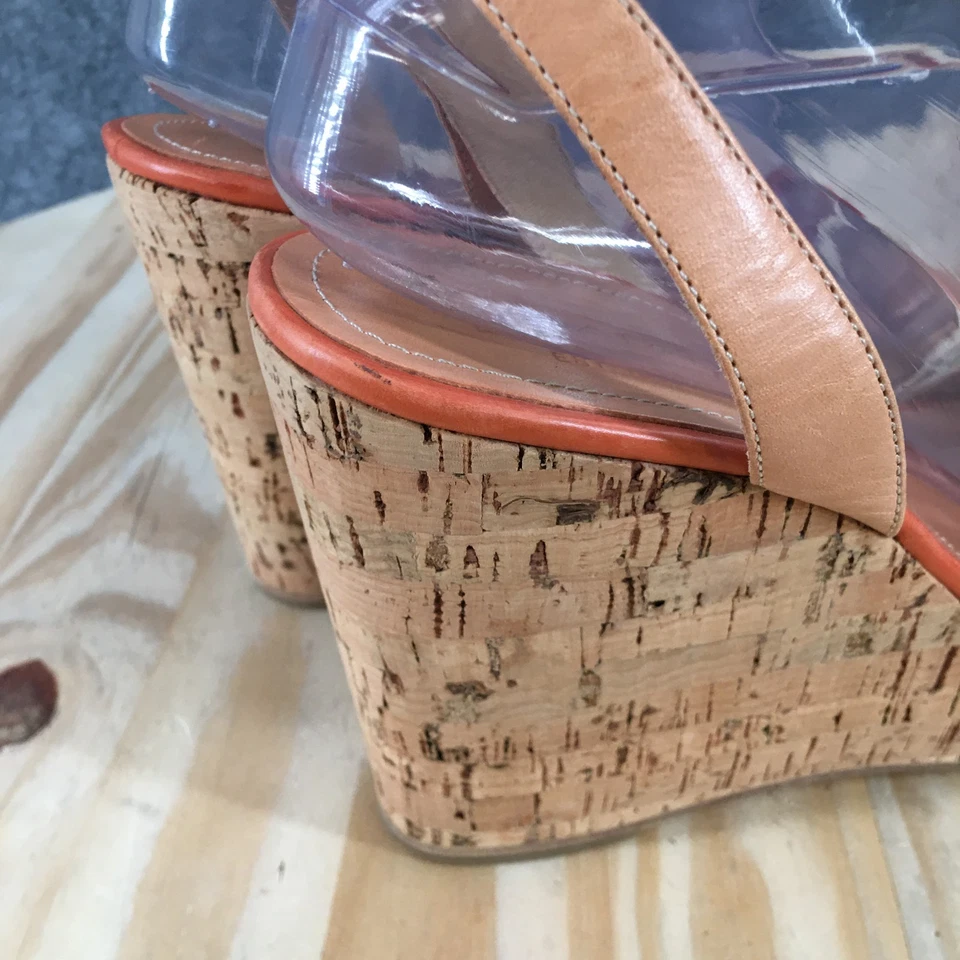 Sandalias Coach para mujer 9,5 M Morgan correa al tobillo multicolor hebilla correa tacones de cuña Foto 4 de 4