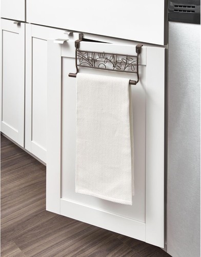 iDesign 9-inch Twigz Over-the-Cabinet Towel Bar - Set of 2 - Bronze - Picture 5 of 6