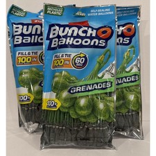 Bunch O Balloons Rapid-Filling Water Balloons 100 Count, 5 Bags Brand New 