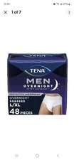 TENA Incontinence Underwear for Men, Overnight Absorbency, Extra Coverage,