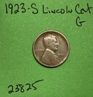 1923 S Lincoln Wheat Cent / Penny 1c Good See Pictures