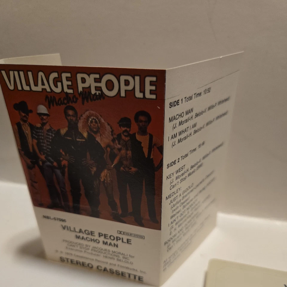 Village People, Macho Man, Cassette Tape, Casablanca 1978, NBL 57096, Used. Foto 3 de 4