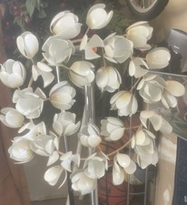 Plow Hearth 20" Metal Magnolia Wind Weather Wreath Handcrafted Adjustable