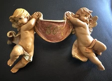 Fontanini Depose Italy Cherubs Figurine Ornament #610 JOY 6" x 4"
