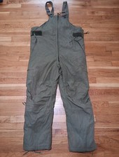 US Army Overalls Mounted Crewmen Medium Green Cold Weather Bibs Insulated