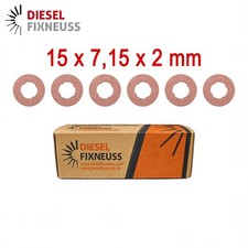 6x Kupfer Injektor Dichtring 15x7,15x2 mm   I...