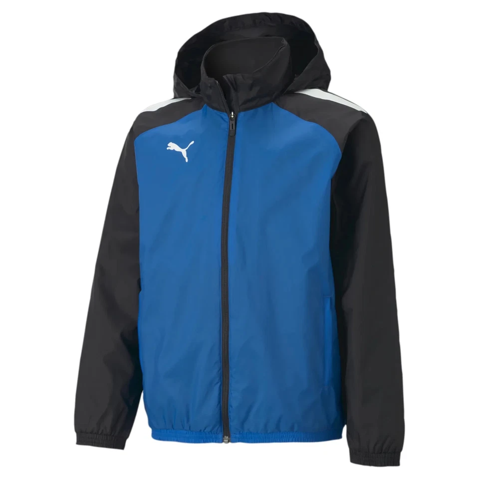 Puma Boys Girls TeamLIGA All Weather Rain Jacket Junior Coat Wind Stopper