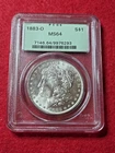 1883 O $1 Morgan Silver Dollar - PCGS MS64 - 90% Silver - Old Green Label