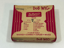 Vintage Dollspart Doll Wig Can Wash Curl Comb-DYNEL Size 7 LC Blonde