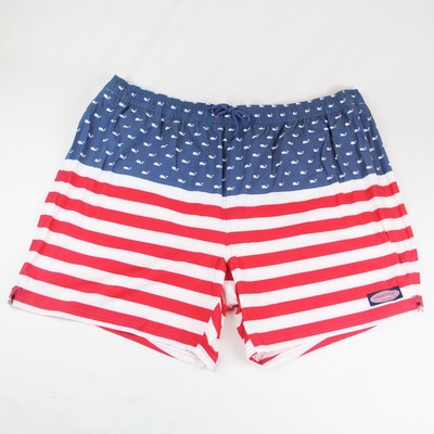 vineyard vines american flag swim trunks