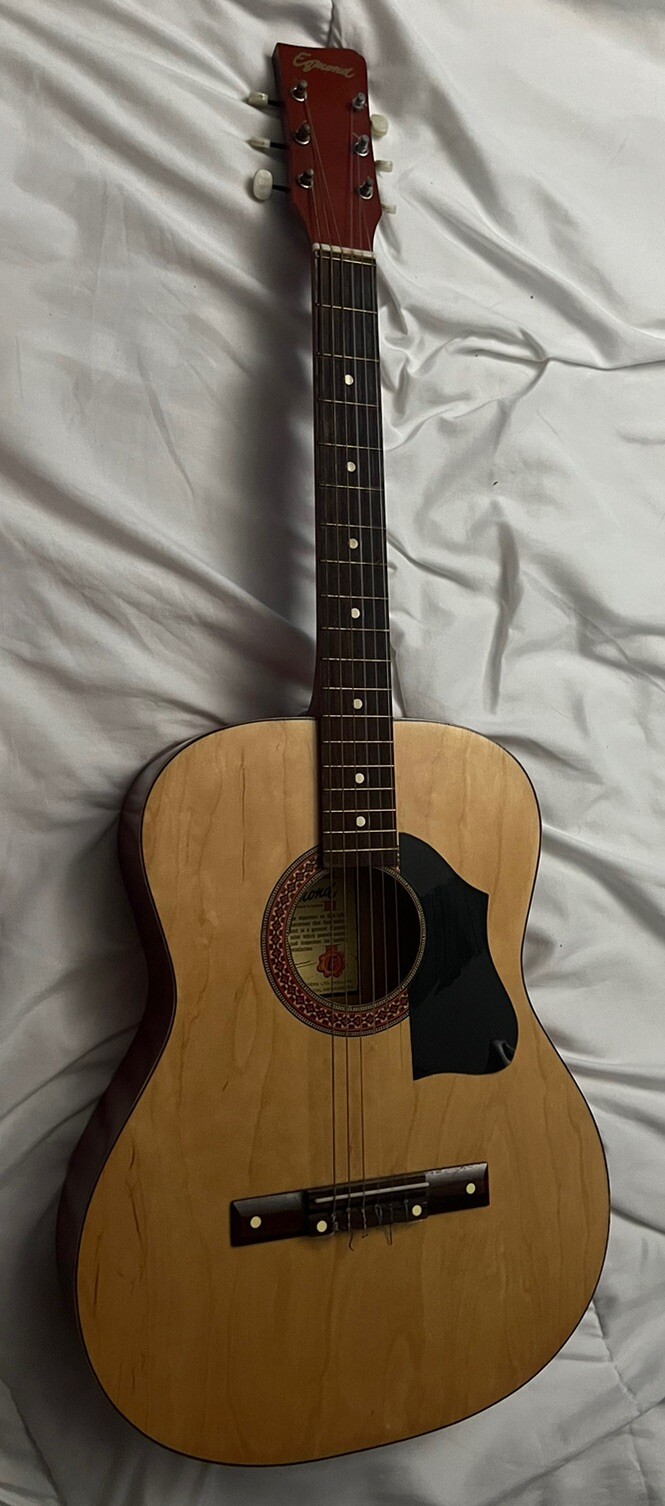Egmond Brothers of Holland Acoustic Guitar With Carry Case & Pitch Pipe