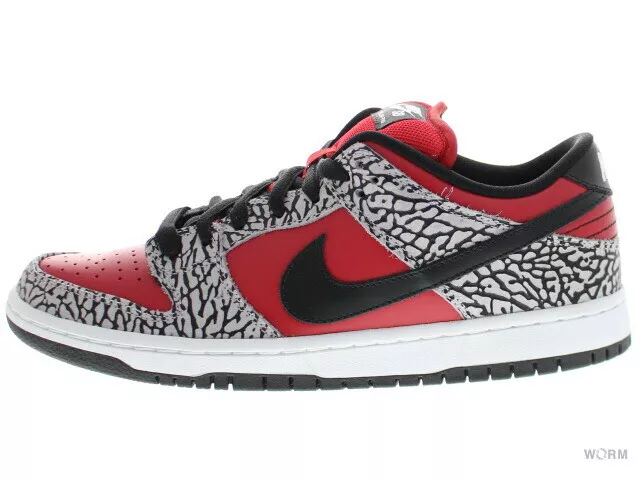 【US9.5】NIKE SB DUNK LOW PREMIUM SUPREME ROUGE CIMENT 313170 600【DS】