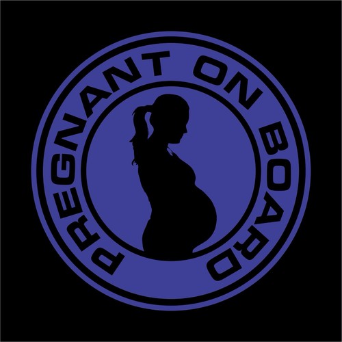Pregnant On Board Vinyl Decal Bumper Sticker Baby On Board Window Car Sticker - Picture 11 of 15